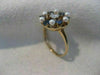 ANTIQUE 1.50CT OLD MINE DIAMOND AAA SAPPHIRE & PEARL 14K YELLOW GOLD 3D RING 815