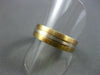 ESTATE WIDE 14KT W&Y GOLD MATT FINISH MENS WEDDING RING SIMPLY BEAUTIFUL  #287