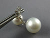 .25CT DIAMOND & AAA SOUTH SEA & TAHITIAN PEARL 18KT WHITE GOLD HANGING EARRINGS