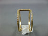 ESTATE WIDE .17CT DIAMOND 14KT YELLOW GOLD 3D CLASSIC BAR FUN RING