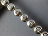 LARGE 2.20CT DIAMOND 14KT WHITE GOLD ROUND BEZEL CLASSIC TENNIS BRACELET #1481