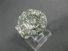 ESTATE WIDE .77CT DIAMOND 18KT WHITE GOLD FILIGREE OPEN CIRCULAR RING #21265