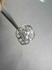 ANTIQUE WIDE CIRCULAR .50CT ROUND DIAMONDS HAND CRAFTED 14KT WHITE COCKTAIL RING