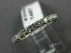 ESTATE 1.01CT DIAMOND 14KT WHITE GOLD SHARED PRONG ETERNITY WEDDING RING #25531