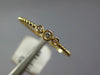 ESTATE SMALL .03CT DIAMOND 18KT YELLOW GOLD 3D CLASSIC 3 STONE BEADED FUN RING