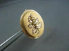 ANTIQUE LARGE 14KT YELLOW & ROSE GOLD FLOWER PEARL PENDANT BROOCH W/ CHAIN #1639
