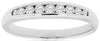 .25CT DIAMOND 14KT WHITE GOLD 3D ROUND 9 STONE CHANNEL WEDDING ANNIVERSARY RING