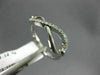 ESTATE .12CT ROUND DIAMOND 14KT WHITE GOLD 3D INFINITY FRIENDSHIP OPEN LOVE RING