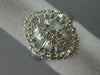 ESTATE LARGE 1.92CT DIAMOND 18K WHITE GOLD MARQUISE CLUSTER FRIENDSHIP LOVE RING