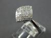 .50CT DIAMOND 14KT WHITE GOLD PRINCESS 3D INVISIBLE SQUARE GEOMETRICAL FUN RING