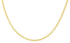 ESTATE WIDE 14KT YELLOW GOLD CLASSIC SOLID LINK CHAIN NECKLACE WITH LOBSTER LOCK