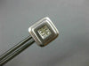 ESTATE LARGE .65CT DIAMOND 14KT WHITE GOLD 3D PRINCESS SQUARE STUD EARRINGS #743