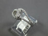 ESTATE .50CT DIAMOND 14KT WHITE GOLD 3D TWO STONE OPEN LOVE KNOT FUN RING