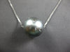 EXTRA LARGE .35CT DIAMOND & AAA TAHITIAN PEARL 18KT WHITE GOLD FLOATING PENDANT