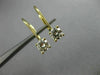 ESTATE .70CT DIAMOND 14K YELLOW GOLD HANGING STUD LEVERBACK EARRINGS G VVS 21294