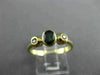 ESTATE .45CT DIAMOND & AAA SAPPHIRE 14KT YELLOW GOLD 3D ENGAGEMENT RING #26230