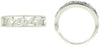 .41CT DIAMOND 18KT WHITE GOLD ROUND BEZEL FILIGREE MULTI WAVE ANNIVERSARY RING