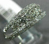 ESTATE 1CT DIAMOND 14KT WHITE GOLD CLASSIC 5 STONE DOUBLE ROW ANNIVERSARY RING