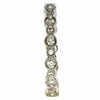 ESTATE LARGE .43CT DIAMOND 18KT WHITE GOLD 3D MULTI BAND ETERNITY STACKABLE RING