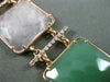 ESTATE WIDE & LONG 1.45CT DIAMOND & AVENTURINE 14KT ROSE GOLD 3D SQUARE BRACELET