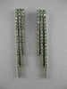 ESTATE 1.70CTW DIAMOND 14K WHITE GOLD HANGING DANGLE PUSHBACK EARRINGS 44MM #600