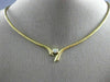 ESTATE .40CT DIAMOND 14KT GOLD 3D SOLITAIRE FANCY LOVE EMBRACE NECKLACE #14981