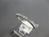 ESTATE .19CT DIAMOND 14KT WHITE GOLD 3D CLASSIC BAR BEADED FUN RING