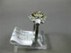 ANTIQUE 1.25CT WHITE & CHOCOLATE FANCY DIAMOND PLATINUM 3 STONE ENGAGEMENT RING