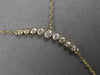 .49CT DIAMOND 14KT YELLOW GOLD GRADUATING JOURNEY SOLITAIRE LARIAT FUN NECKLACE