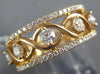 WIDE .68CT DIAMOND 18K ROSE GOLD 5 STONE INFINITY SEMI ETERNITY ANNIVERSARY RING