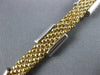 ESTATE .75CT DIAMOND 14KT 2 TONE GOLD PAVE SQUARE BY THE YARD MESH LOVE NECKLACE