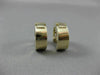 ESTATE 1CT DIAMOND 2 ROW 14K YELLOW GOLD HUGGIE EARRINGS ASTONISHING LOOK! #5319