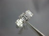 .57CT DIAMOND 18KT WHITE GOLD 3D ROUND & BAGUETTE CLUSTER SQUARE ENGAGEMENT RING