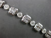 EXTRA LARGE 8.08CT DIAMOND 18KT WHITE GOLD 3D ROUND BAGUETTE & MARQUISE BRACELET