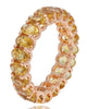 4.62CT AAA CITRINE 14KT ROSE GOLD 3D CLASSIC OVAL SHARED PRONG ETERNITY FUN RING