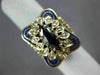 ESTATE .9CT DIAMOND & AAA SAPPHIRE 14K YELLOW GOLD INTERCHANGEABLE RING BRACELET