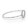 .31CT DIAMOND 18K WHITE GOLD 3D CLASSIC CIRCLE OF LIFE LOVE KNOT BANGLE BRACELET