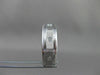 ESTATE WIDE 0.24CTW DIAMOND 14KT WHITE GOLD BRICK DESIGN ETOLIE MENS RING #17839