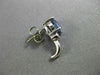 ESTATE 2.56CT DIAMOND & AAA TANZANITE 14KT WHITE GOLD 3D HANGING EARRINGS #20007