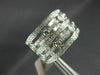 ESTATE WIDE 1.10CT DIAMOND 14KT WHITE GOLD 3D ETOILE MULTI ROW ANNIVERSARY RING