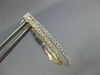 ESTATE .56CT DIAMOND 18K 2 TONE GOLD 2 ROW DOUBLE OVAL CLIP ON HANGING EARRINGS