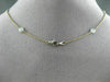 ESTATE 1.10CT DIAMOND 14KT WHITE & ROSE GOLD BY THE YARD NECKLACE 18" LONG 21743