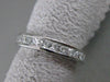 ESTATE 2.16CTW PRINCESS DIAMOND ETERNITY 14K WHITE GOLD WEDDING RING F VVS #2103