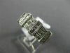 ESTATE .78CT ROUND & BAGUETTE DIAMOND 18KT WHITE GOLD MULTI ROW ANNIVERSARY RING