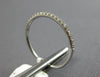 ESTATE .16CT DIAMOND 18KT WHITE GOLD 1MM SEMI ETERNITY WEDDING ANNIVERSARY RING