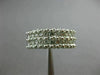 ESTATE WIDE 1CT DIAMOND 14KT WHITE GOLD MULTI ROW SEMI ETERNITY ANNIVERSARY RING