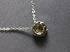 SMALL .20 CT DIAMOND 14KT WHITE GOLD 3D CLASSIC INVISIBLE FLOWER NECKLACE #27856