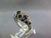 2.37CT DIAMOND & AAA SAPPHIRE 14K WHITE GOLD MULTI CIRCULAR ANNIVERSARY FUN RING