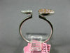 ESTATE .24CT WHITE & PINK DIAMOND 18K WHITE & YELLOW GOLD PEAR SHAPED FUN RING