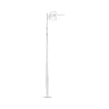 ESTATE .45CT DIAMOND 14KT WHITE GOLD ROUND TEAR DROP ELONGATED HANGING EARRINGS